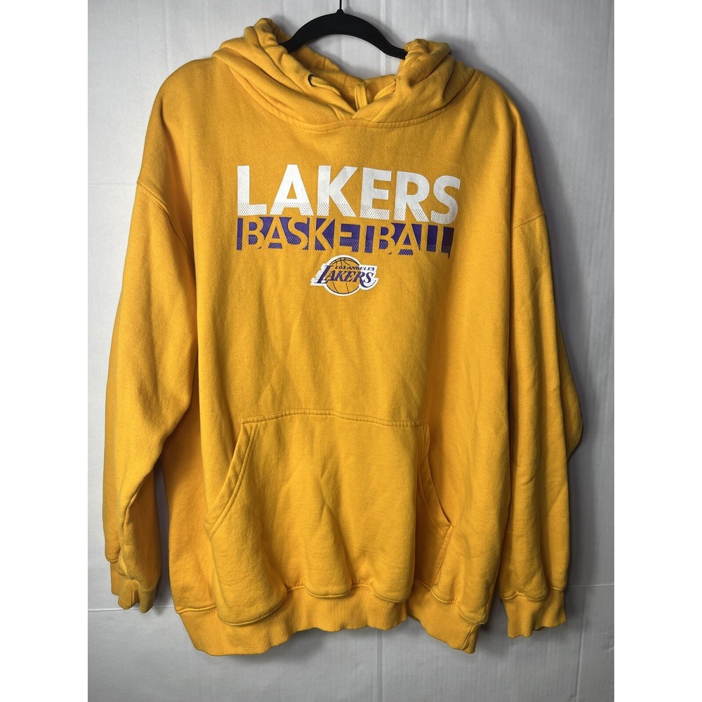 Los Angeles Lakers Hoodie Men's 2XLGold Pullover NBA Fanatics